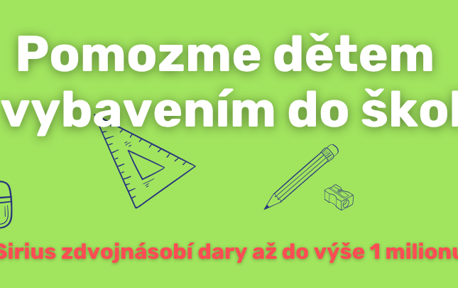 Pomozme dětem s vybavením do školy